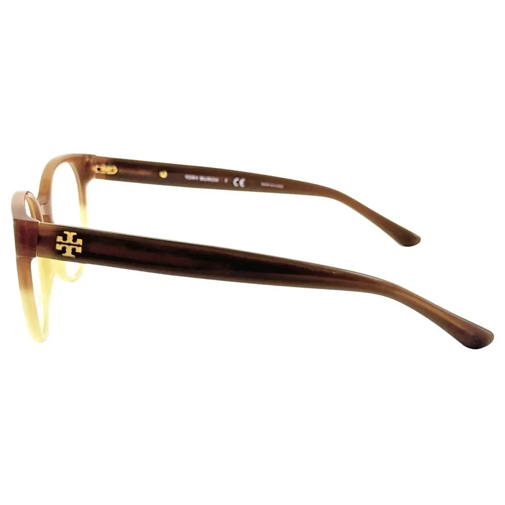 Tory Burch TY2069 Womens Plastic Eyeglass Frame 1238 Khaki Praline 49-19